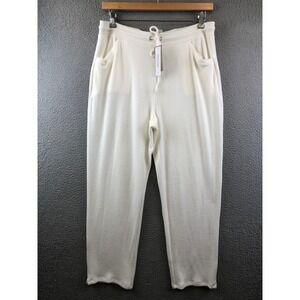 New Weekends by Chico's CoziSoft Antique White Knit Lounge Pants Size 2